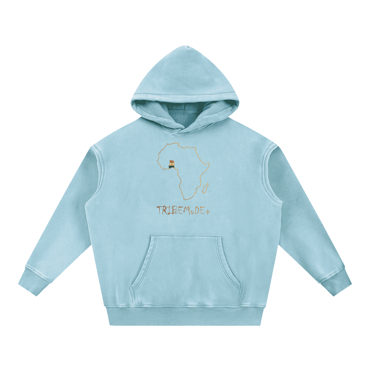 Snow Wash Fleece Oversize Hoodie - Tribemodeplus