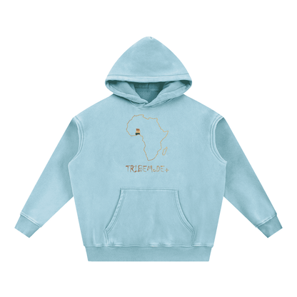 Snow Wash Fleece Oversize Hoodie - Tribemodeplus