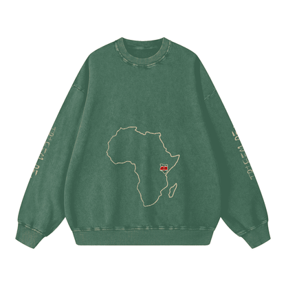 Snow Washed Oversized Sweatshirt - Tribemodeplus