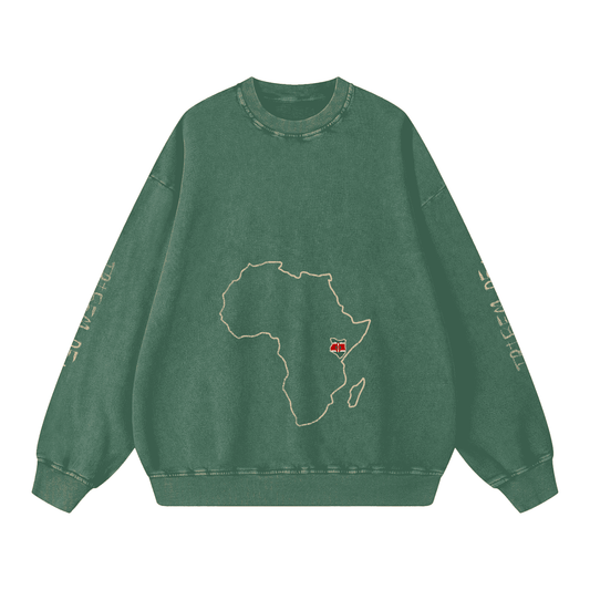 Snow Washed Oversized Sweatshirt - Tribemodeplus