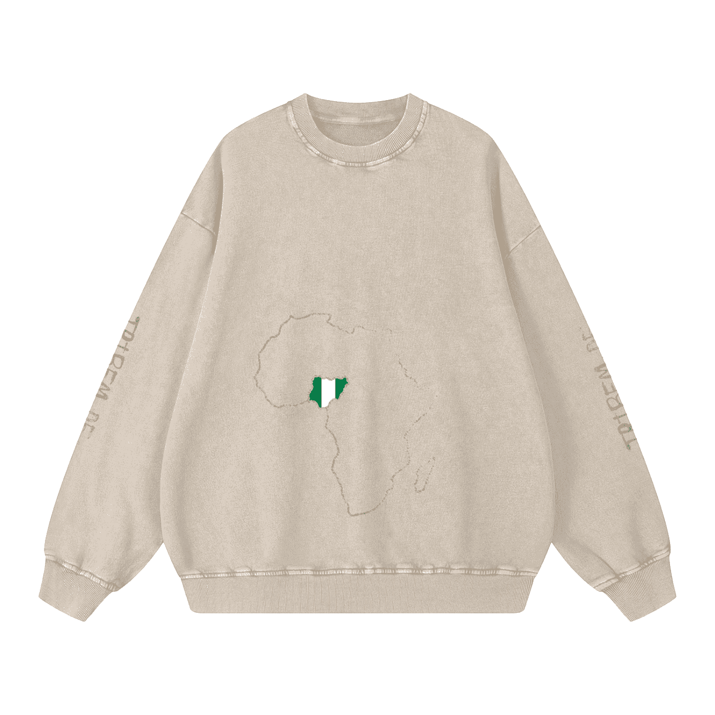 Snow Washed Oversized Sweatshirt - Tribemodeplus
