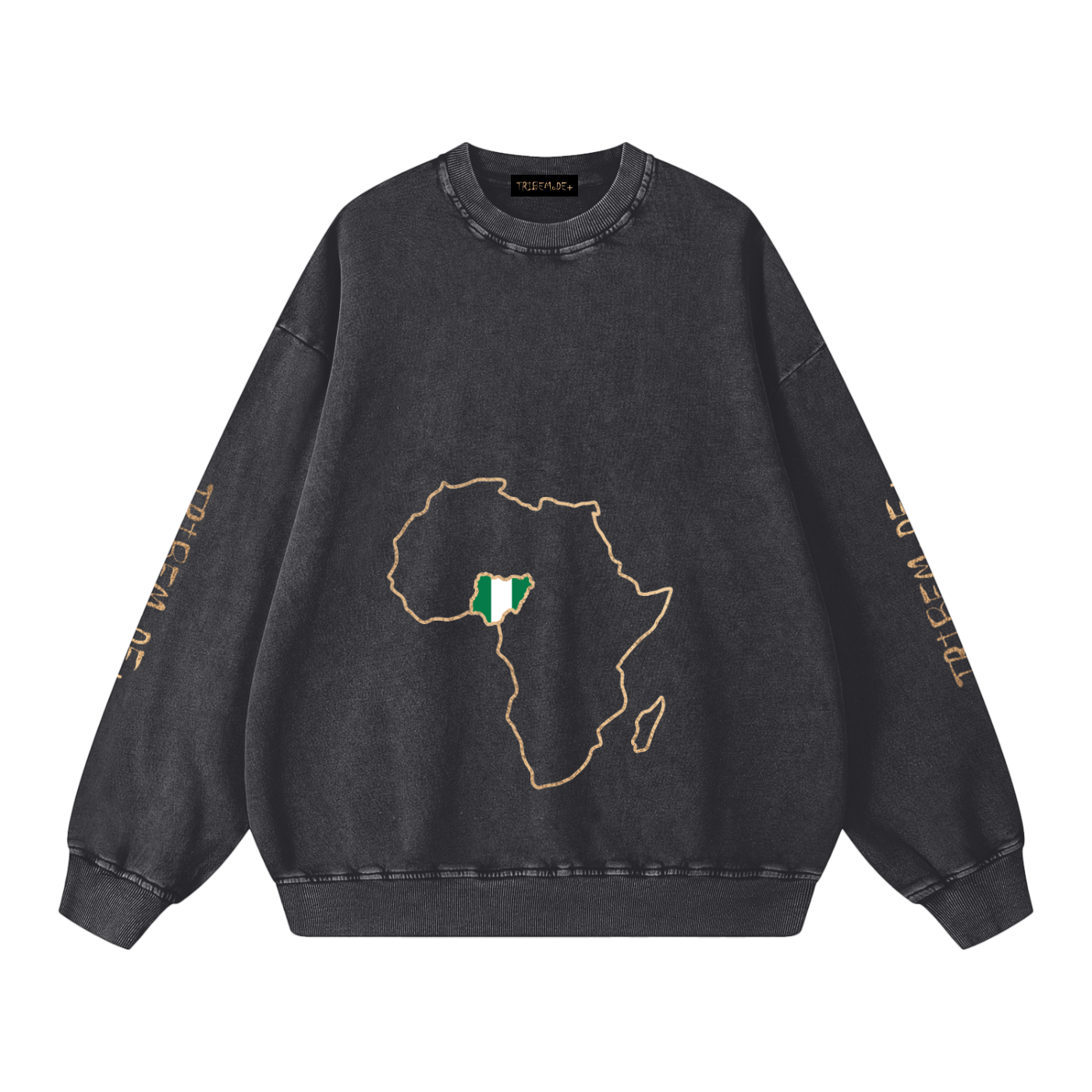 Snow Washed Oversized Sweatshirt - Tribemodeplus