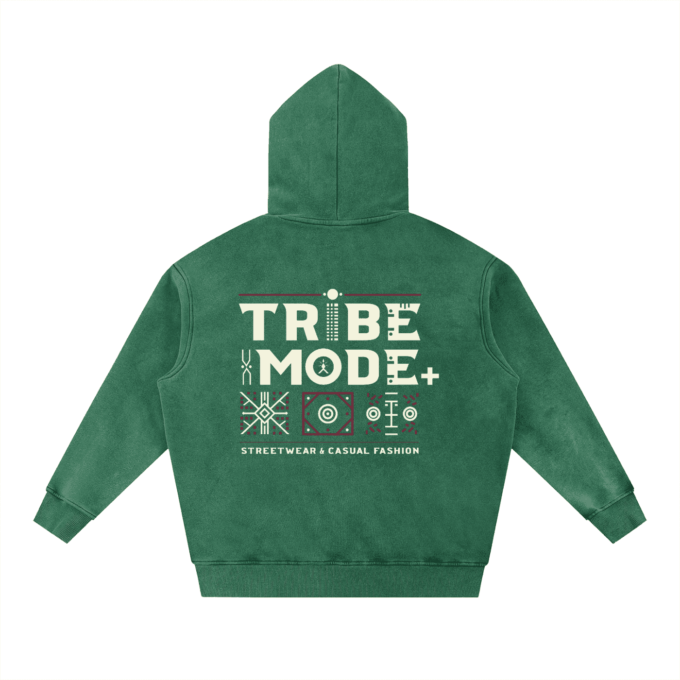 Snow Wash Fleece Oversize Hoodie - Tribemodeplus