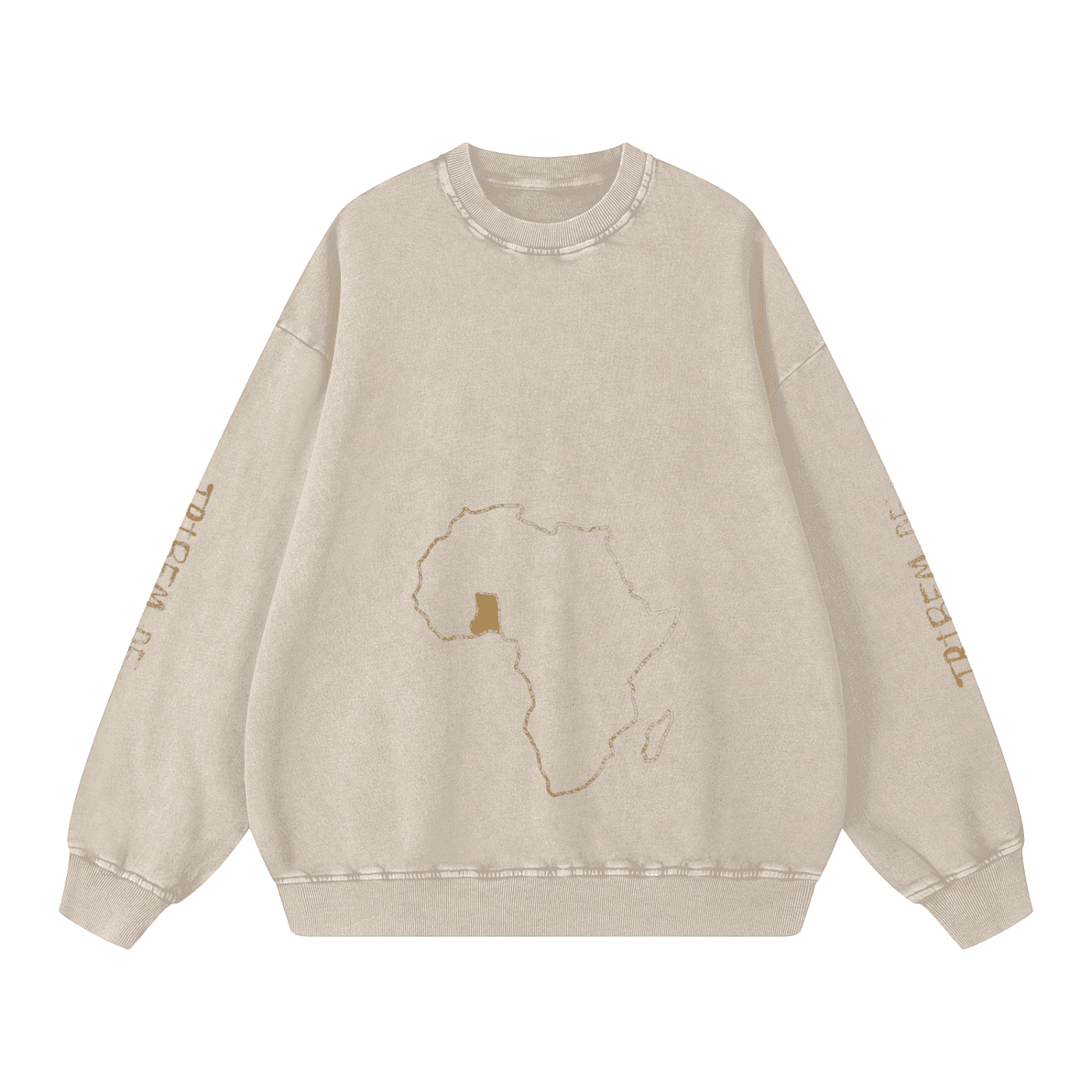 Snow Washed Oversized Sweatshirt - Tribemodeplus