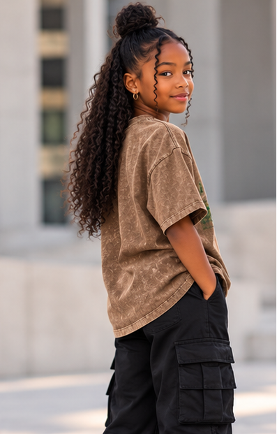 Nigeria Kids' T-Shirt — Snow Washed