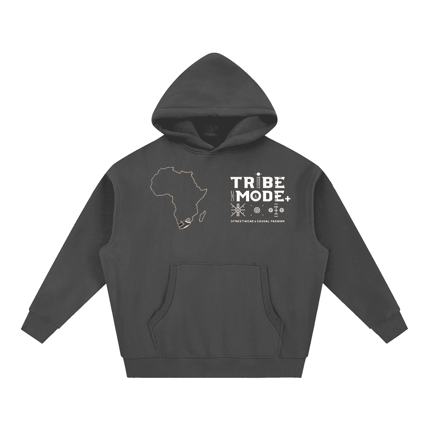 Essential Oversized Boxy Fit Fleece Hoodie - Tribemodeplus