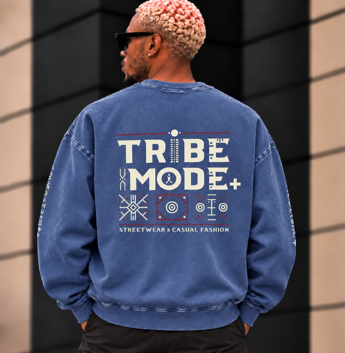 Nigeria Oversized Sweatshirt — Snow Washed