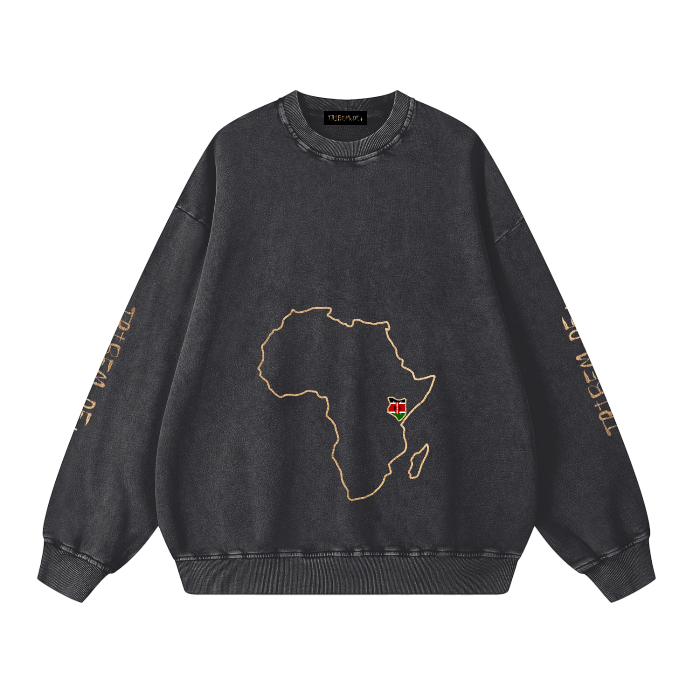Snow Washed Oversized Sweatshirt - Tribemodeplus