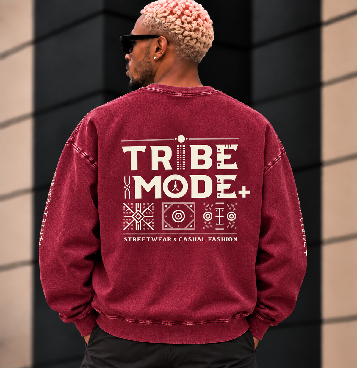 Nigeria Oversized Sweatshirt — Snow Washed