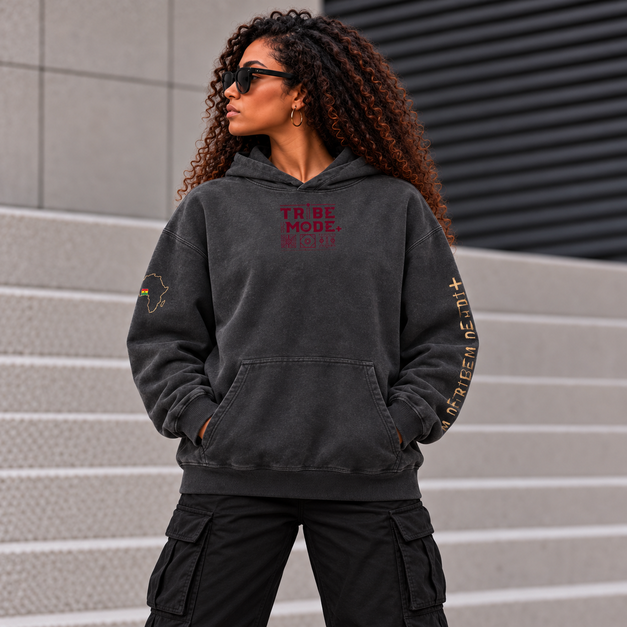 Ghana Oversized Hoodie  —  Heavyweight Sunfade