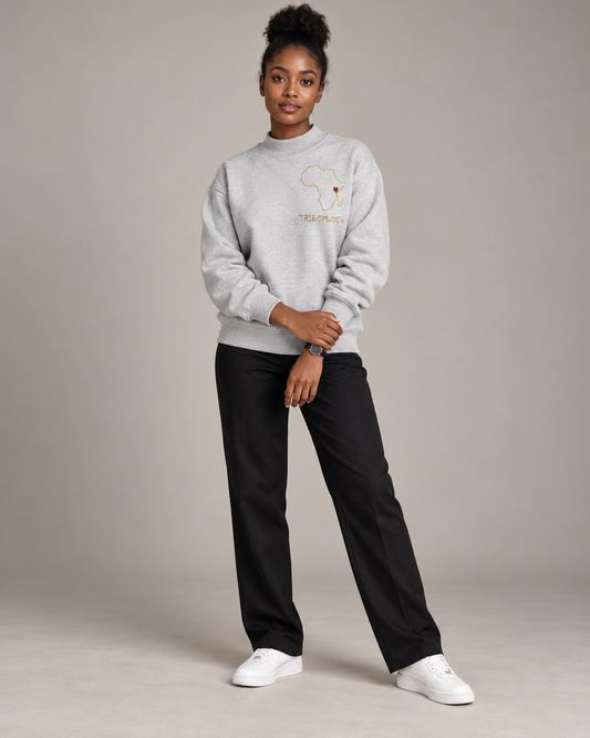 Kenya Sweatshirt — Essential Fleece Mock-Neck Crew