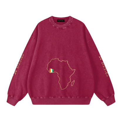Snow Washed Oversized Sweatshirt - Tribemodeplus