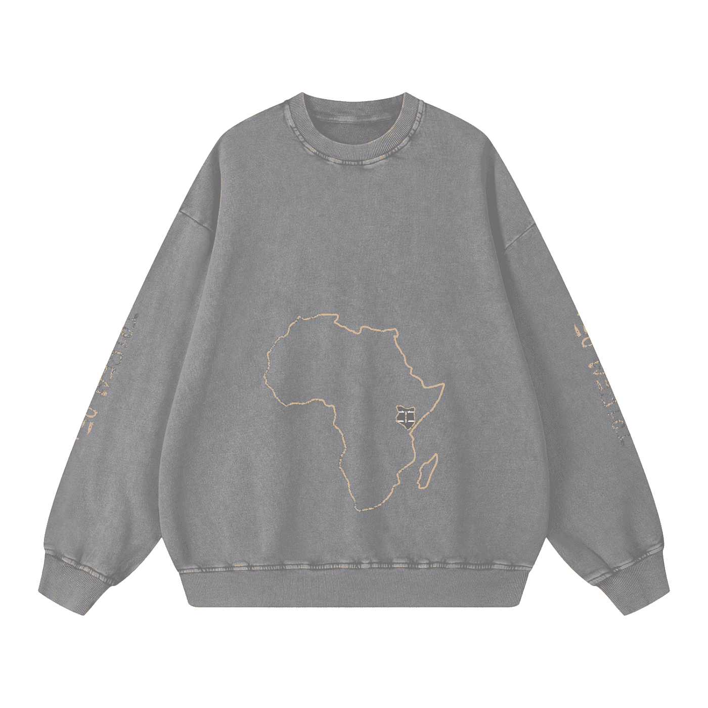 Snow Washed Oversized Sweatshirt - Tribemodeplus