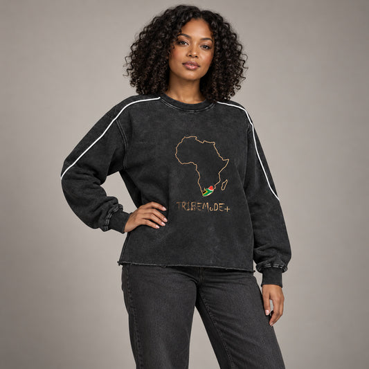 South Africa Hem Sweatshirt — Mineral Wash Piping