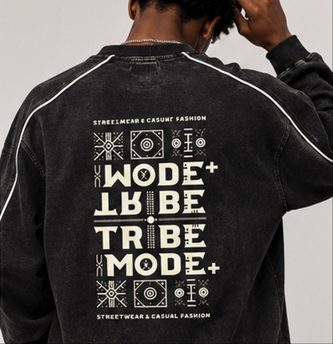 Nigeria Hem Sweatshirt — Mineral Wash Piping