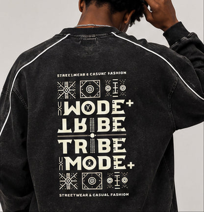 Nigeria Hem Sweatshirt — Mineral Wash Piping