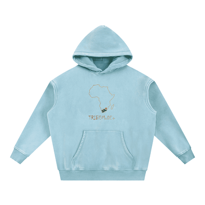 Snow Wash Fleece Oversize Hoodie - Tribemodeplus
