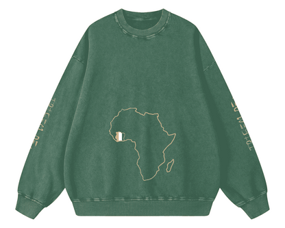 Snow Washed Oversized Sweatshirt - Tribemodeplus