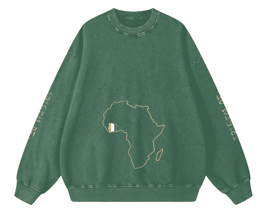Snow Washed Oversized Sweatshirt - Tribemodeplus