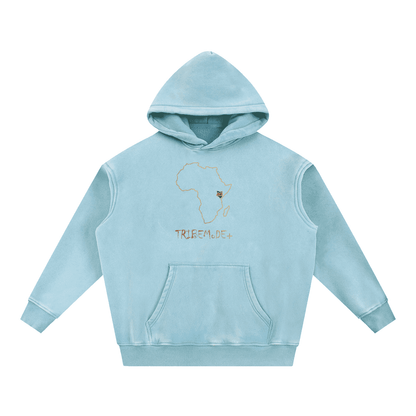 Snow Wash Fleece Oversize Hoodie - Tribemodeplus