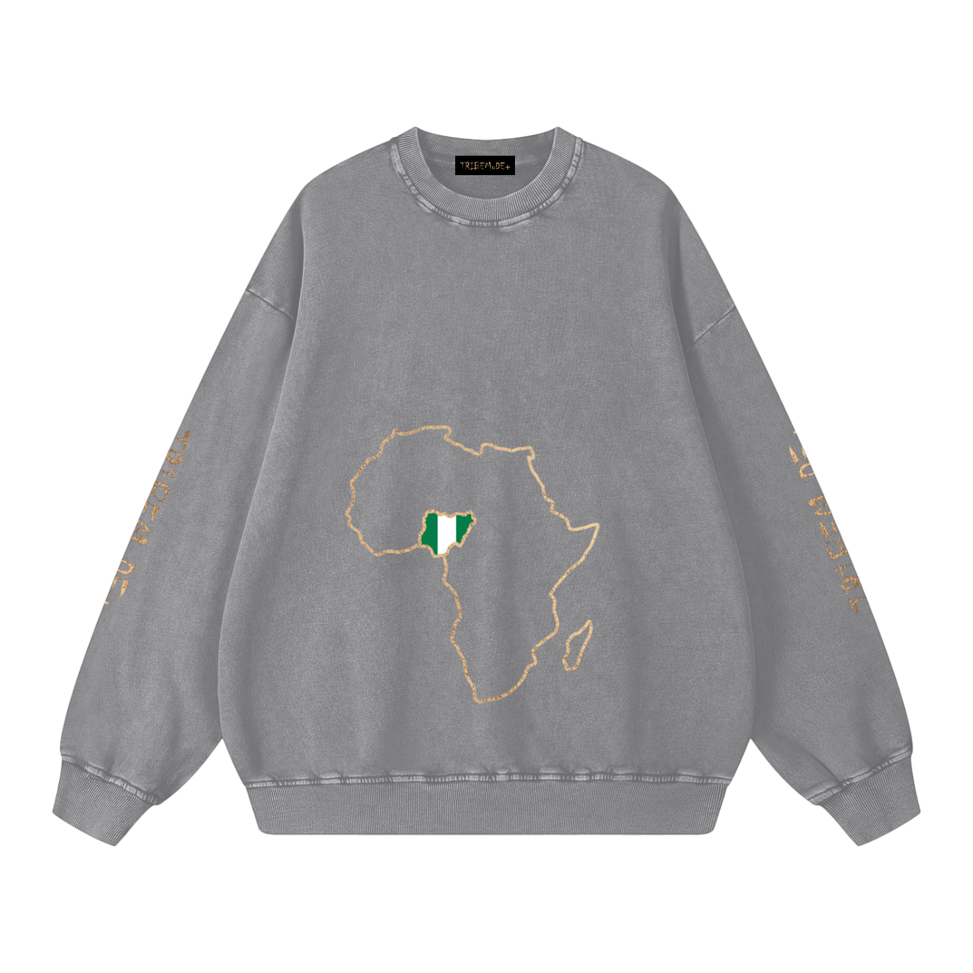 Snow Washed Oversized Sweatshirt - Tribemodeplus