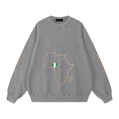 Snow Washed Oversized Sweatshirt - Tribemodeplus