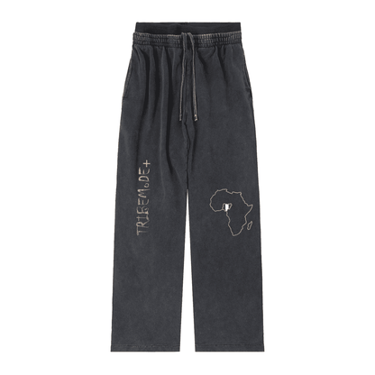 Vintage Washed Waist Pants - Tribemodeplus