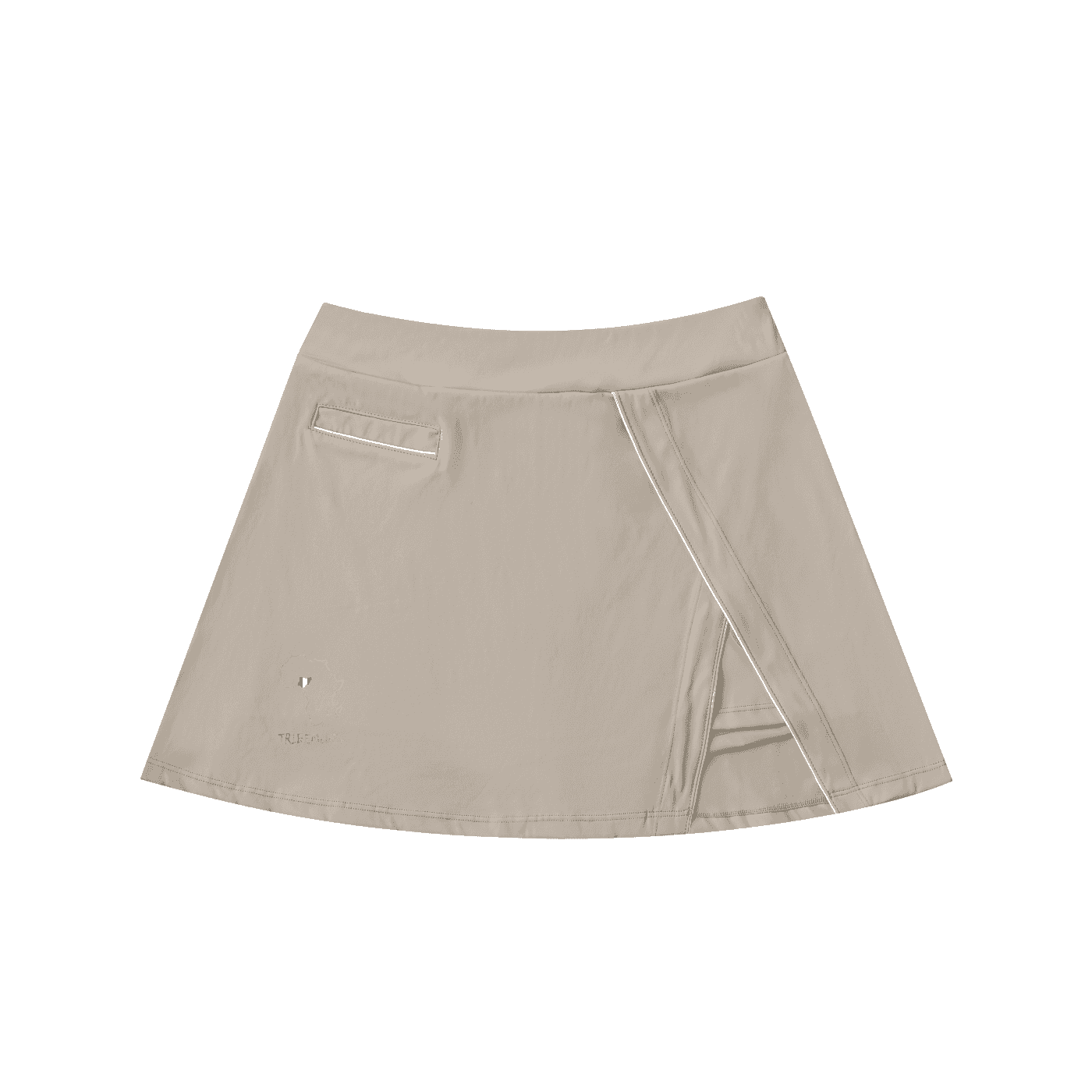 High-Waist Pocketed A-Line Skirt - Tribemodeplus