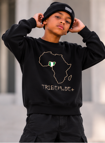 Nigeria Kids' Sweatshirt — Essential Fleece