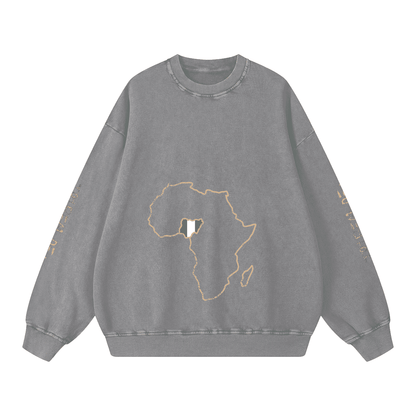 Snow Washed Oversized Sweatshirt - Tribemodeplus