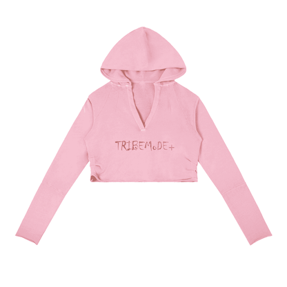 Vintage Washed Raw Edge Hoodie - Tribemodeplus
