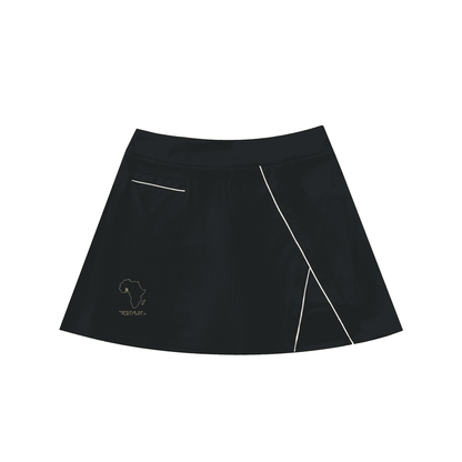 High-Waist Pocketed A-Line Skirt - Tribemodeplus