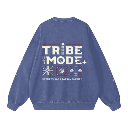 Snow Washed Oversized Sweatshirt - Tribemodeplus