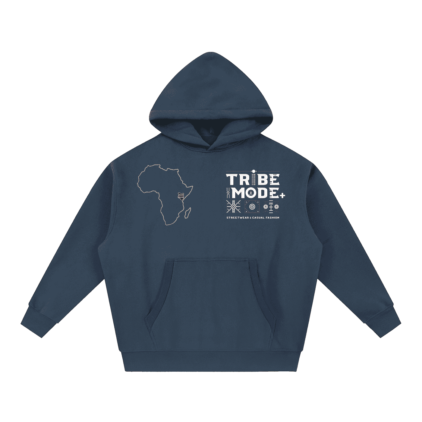 Essential Oversized Boxy Fit Fleece Hoodie - Tribemodeplus