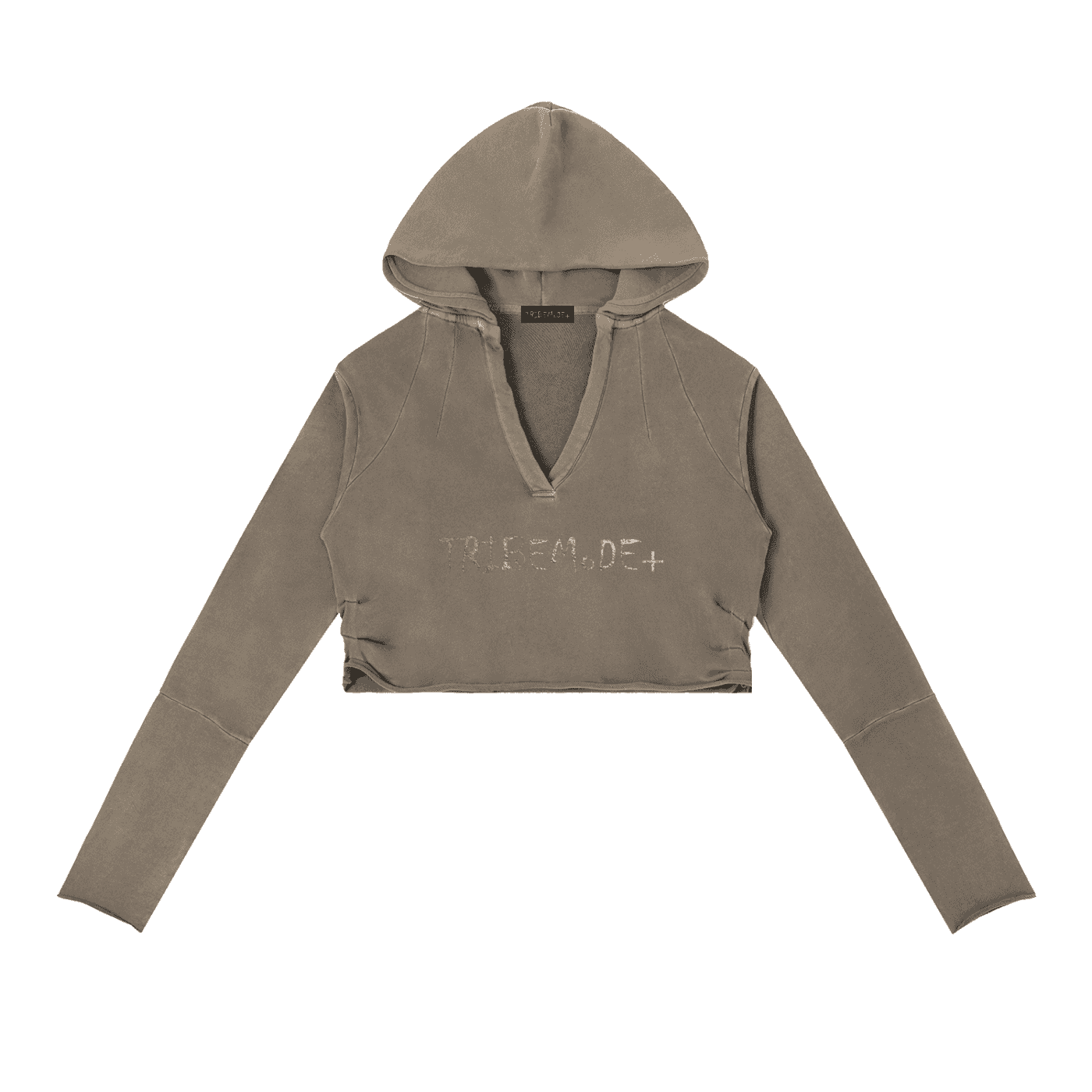 Vintage Washed Raw Edge Hoodie - Tribemodeplus