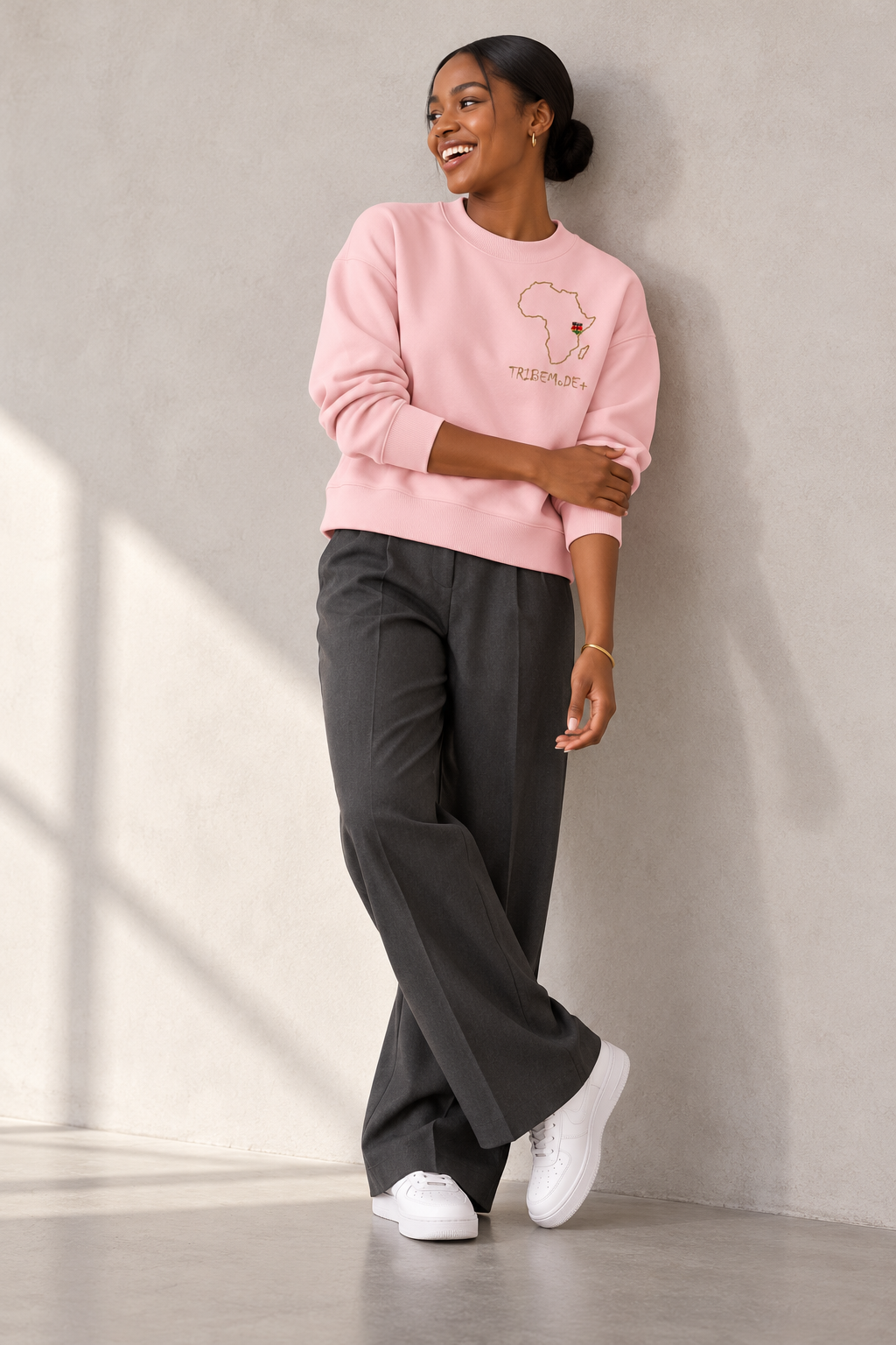 Kenya Sweatshirt — Essential Fleece Mock-Neck Crew