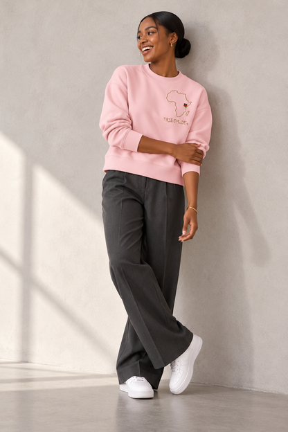 Kenya Sweatshirt — Essential Fleece Mock-Neck Crew