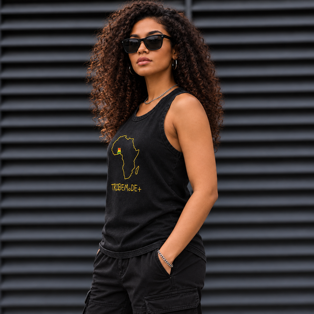 Ghana Tank Top  —  Snow Washed