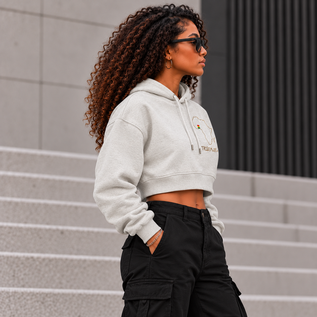 Ghana Cropped Hoodie — Essential