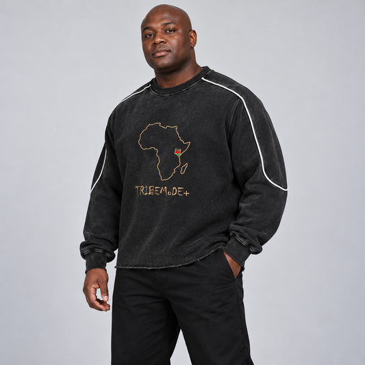 Kenya Hem Sweatshirt — Mineral Wash Piping