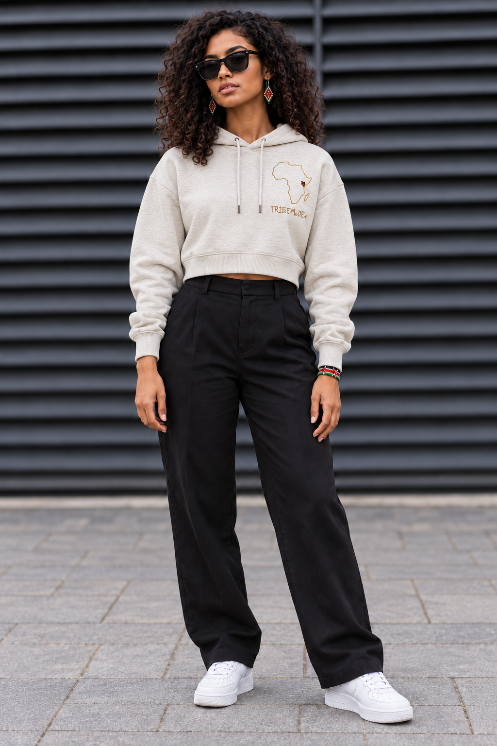 Kenya Cropped Hoodie — Essential