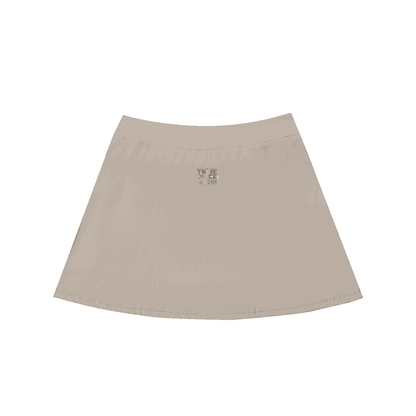 High-Waist Pocketed A-Line Skirt - Tribemodeplus