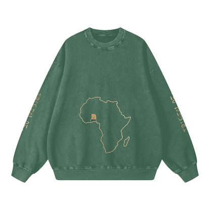 Snow Washed Oversized Sweatshirt - Tribemodeplus