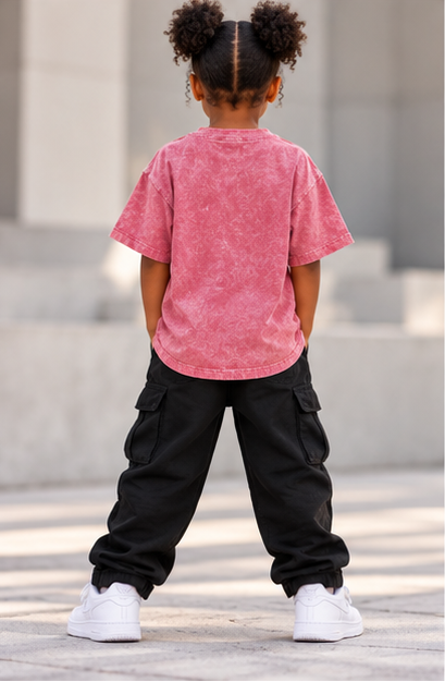 Nigeria Kids' T-Shirt — Snow Washed