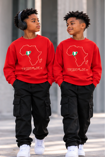 Nigeria Kids' Sweatshirt — Essential Fleece