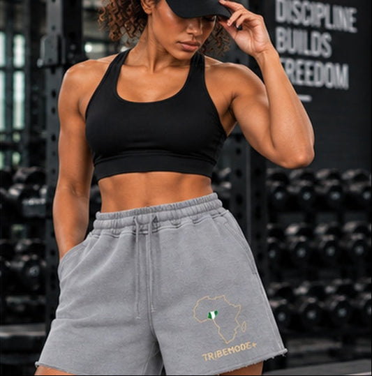 Nigeria Shorts — Snow Washed Raw Edge