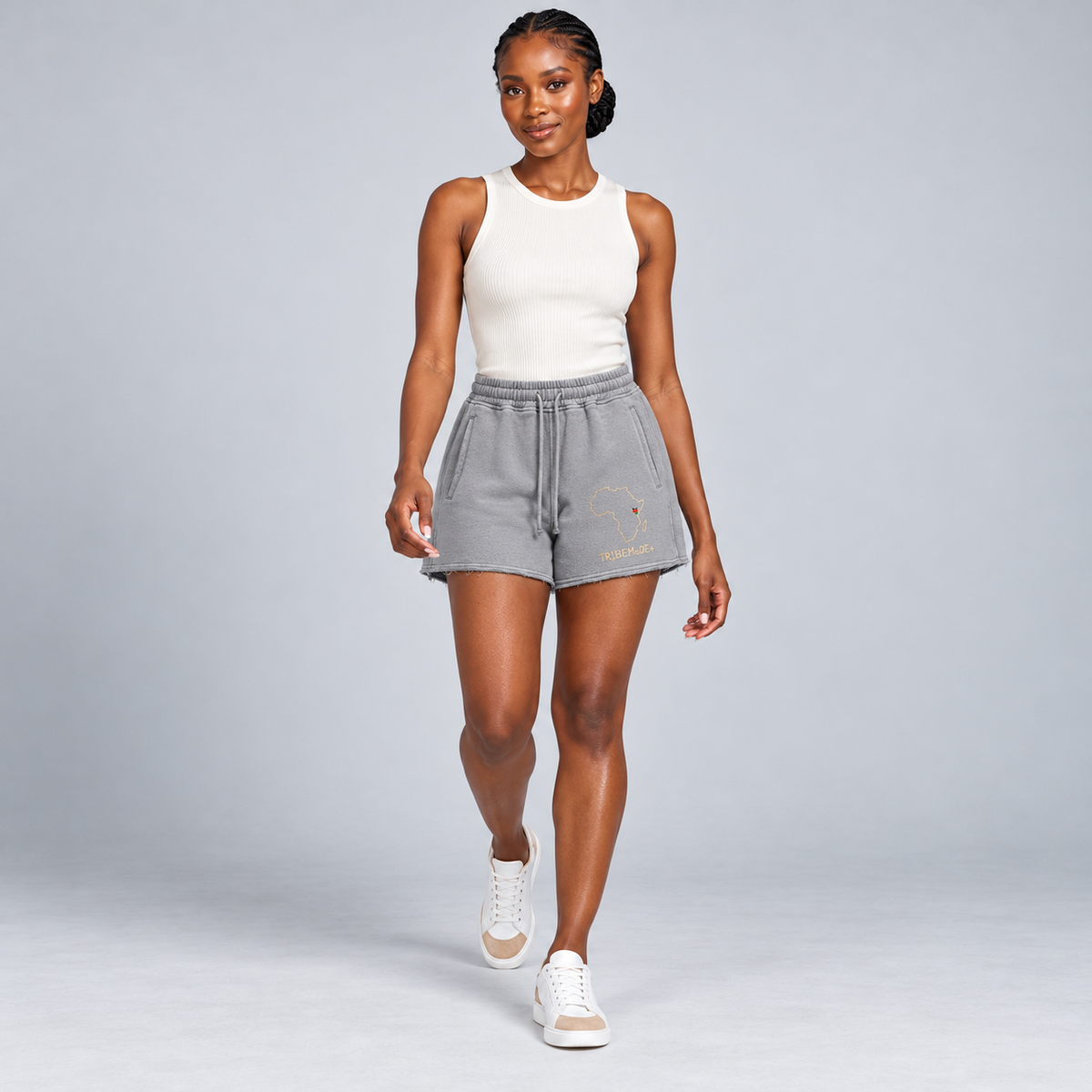 Kenya Shorts — Snow Washed Raw Edge