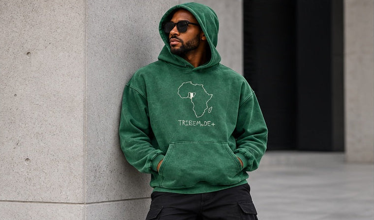 Nigeria Oversized Hoodie — Snow Wash Fleece