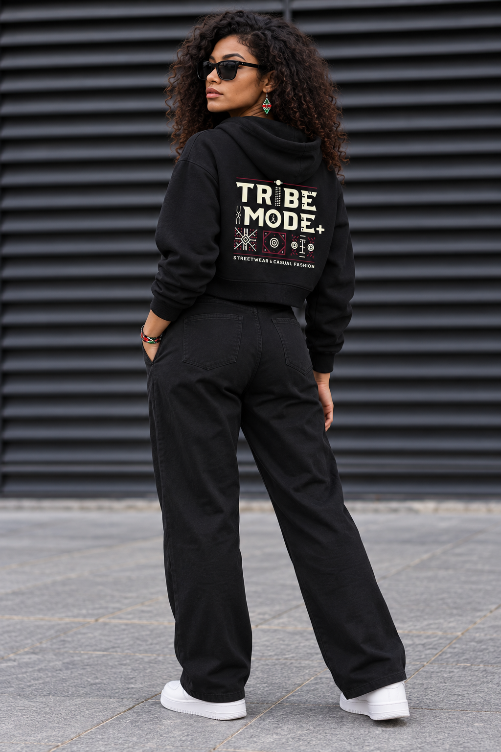 Kenya Cropped Hoodie — Essential