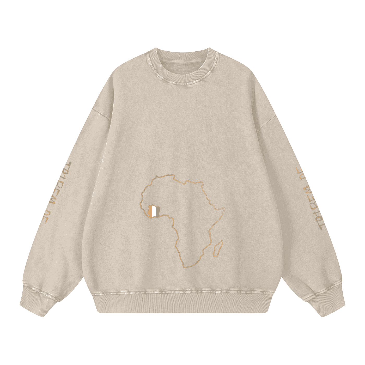 Snow Washed Oversized Sweatshirt - Tribemodeplus